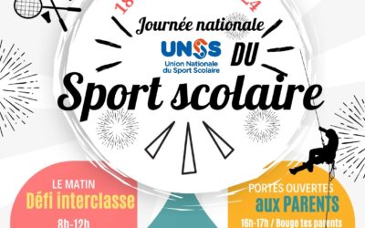 Journée Nationale du Sport Scolaire (JNSS) – 3 événements !